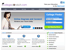 Tablet Screenshot of collegeconduit.com