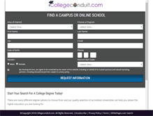 Tablet Screenshot of degrees.collegeconduit.com